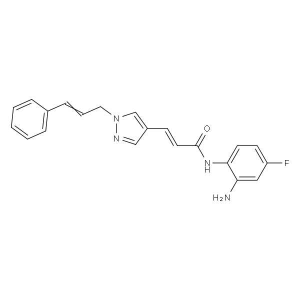 (E)-N-(2-氨基-4-氟苯基)-3-(1-肉桂基-1H-吡唑-4-基)丙烯酰胺